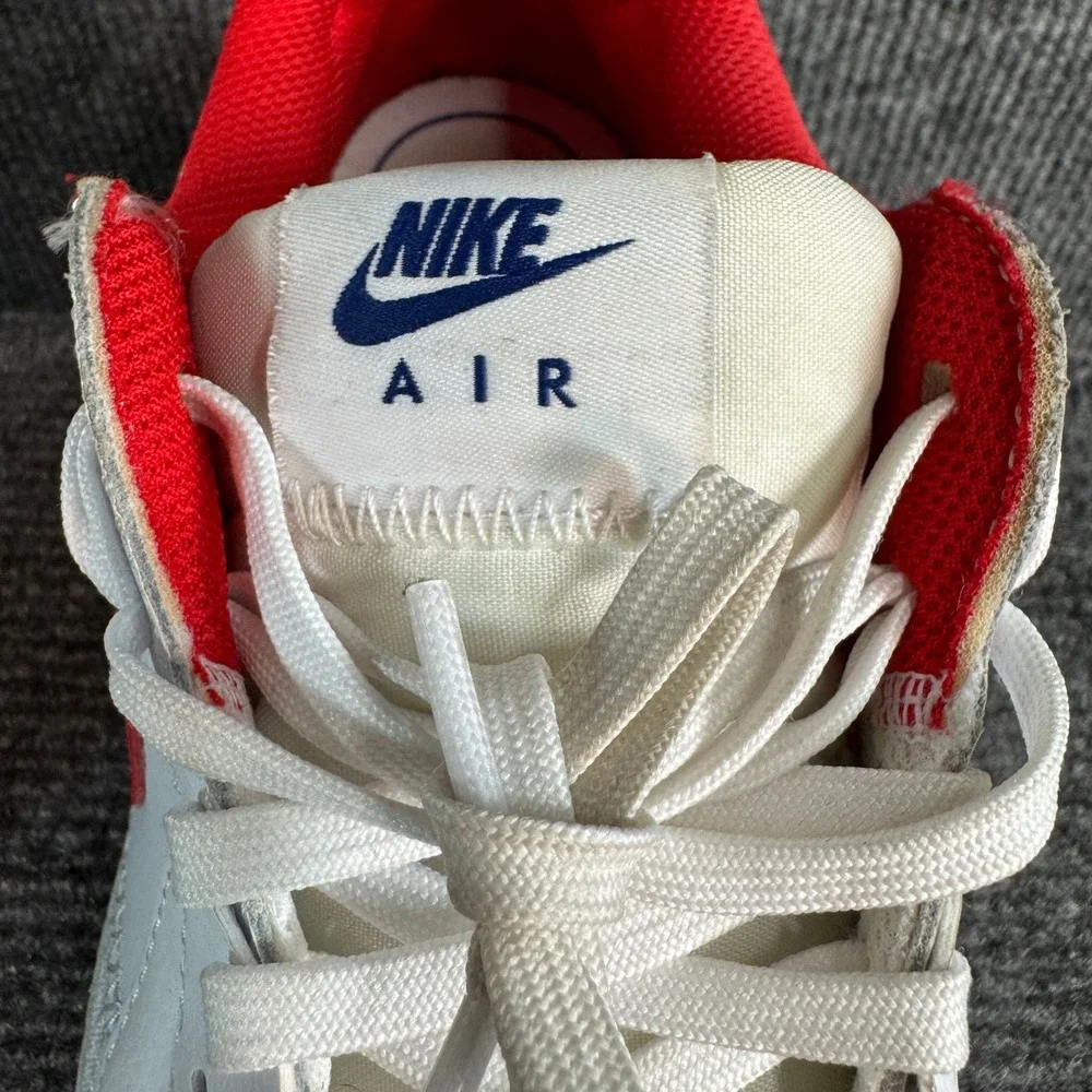 Nike Air Max Excee White Red Navy Blue Low Top Sneakers Women's 7.5